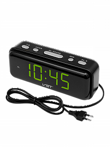 Часы электронные настольные от сети VST 738-2 Зеленые